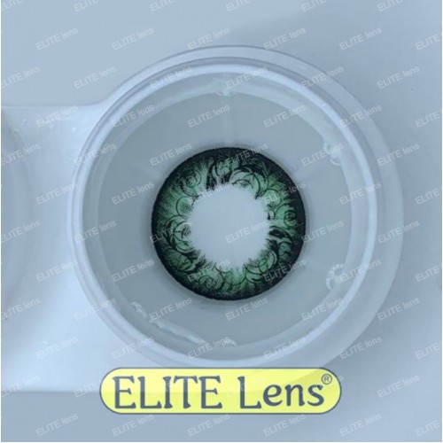 Оттеночные зеленые линзы ELITE Lens «Грин узор»
