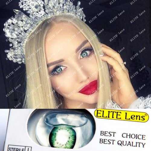 Цветные линзы зеленые ELITE Lens «Зеленые Кукольные» 