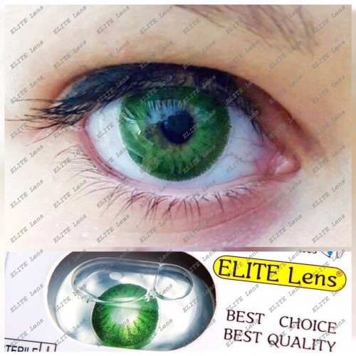 Зеленые линзы для карих глаз  «Грин1»