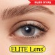 Цветные линзы ELITE Lens  «Ice Грэй» на карих глазках