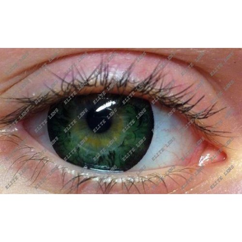 Оттеночные зеленые линзы ELITE Lens «Грин узор»